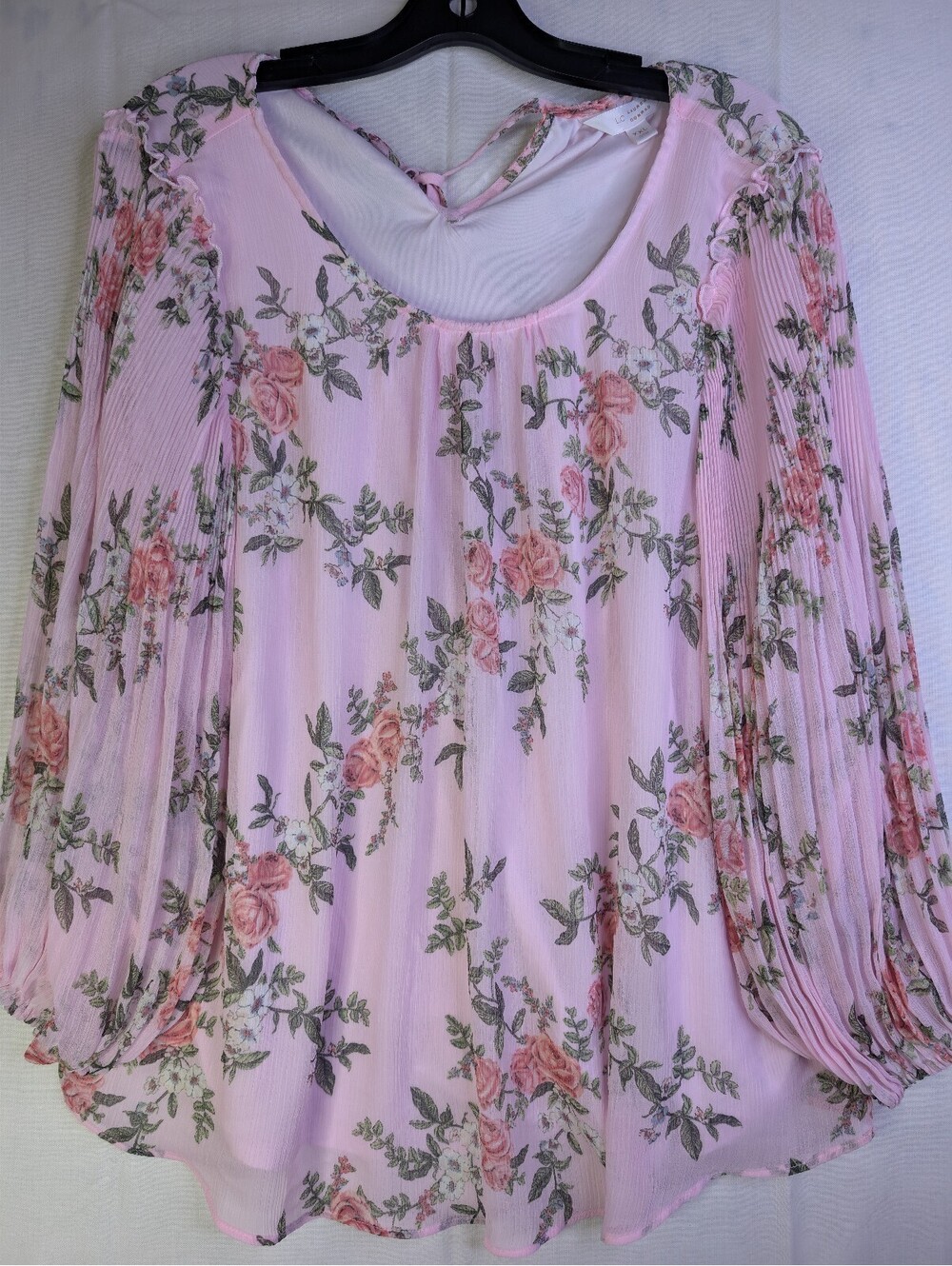 Lauren Conrad Pink Floral XXL Blouse